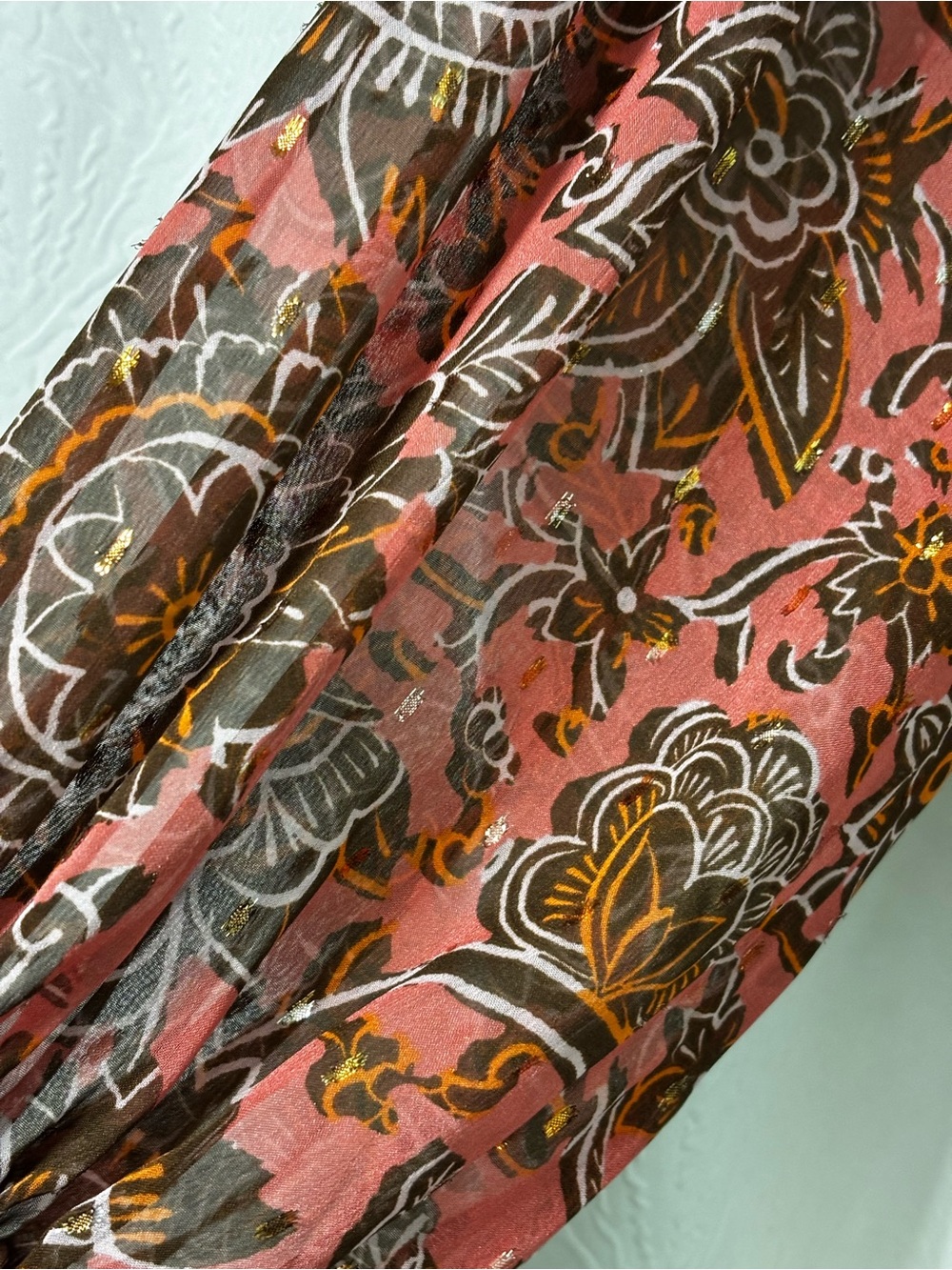 EUC Boden Paisley Tiered Smocked Maxi Dress with pockets Size 16/18 - Picture 6 of 13